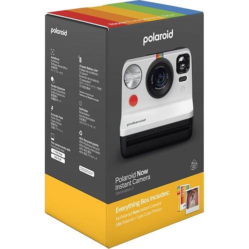 Фотопринтер Polaroid Everything Box Now Gen 2, черный/белый